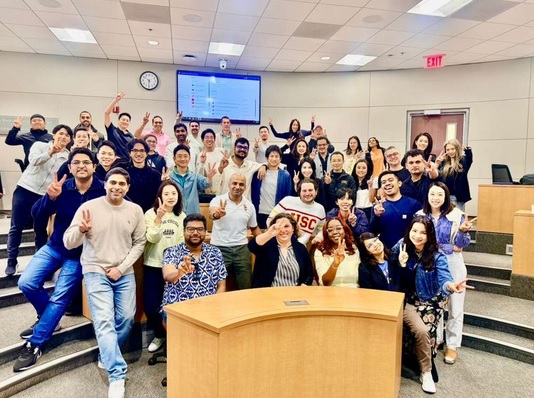 USC Marhall MBA class USC Marshal MBA students