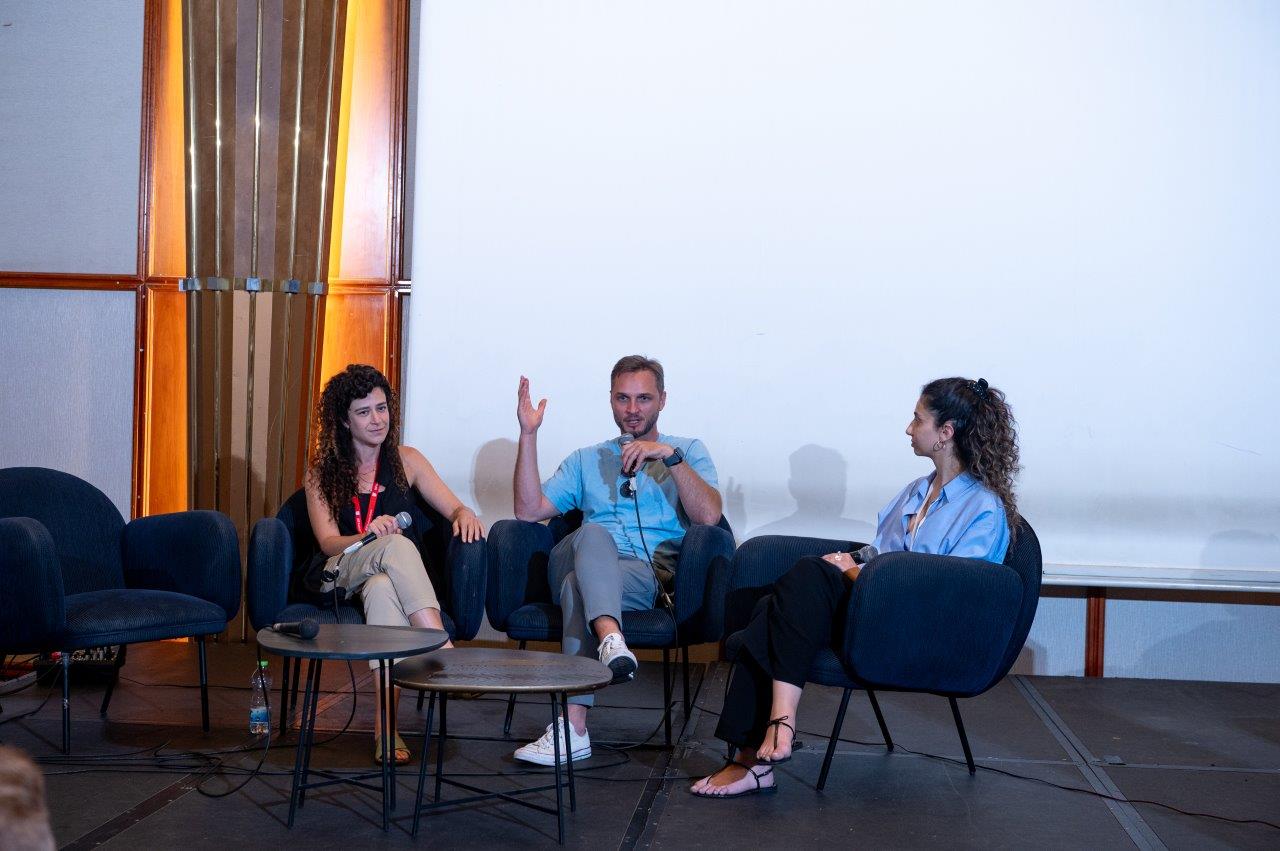 MBA alumni sharing career experiences during panel discussion at MBAFair Tel Aviv 2025 MBA Alumni Career Panel at MBAFair Israel 2025